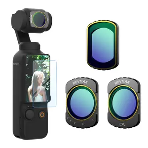 Movmax Magnetic Filter Set ND Filter and CPL Filter VND2-32 Black Mist 1/4 for DJI Pocket 3 Sports Camera