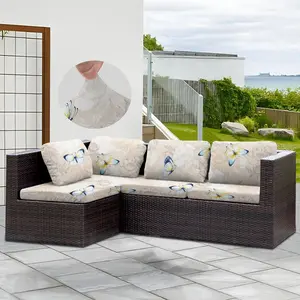 Butterfly Print Sofa Cover, 1 Count Outdoor Sofa Seat Cover, Durable Sofa Protector, Sofa Protector for Outdoor Terrace Furniture & Indoor Sofa, Dustproof Sofa Protector, Sofa Slipcover