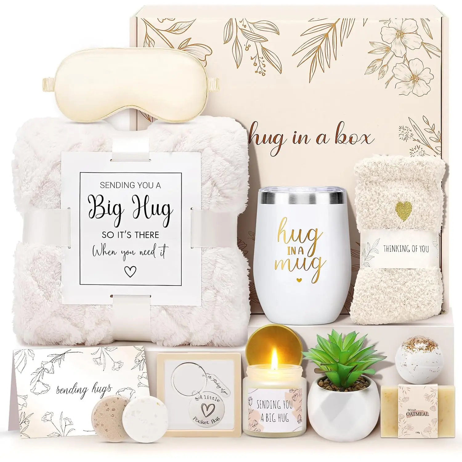 Gift Baskets Sympathy Gifts for Loss of Loved One Hug in a Box for Women Bereavement Gifts Ideas Get Well Soon Gift Condolence Basket Miscarriage Thinking
