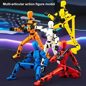 6-In-1 Warrior Model Action Figures Doll Toy Set, Ccby4.0 Open Source Statement, Durable Abs Material, Collectible Gift, Articulated Pose, Sword Holding