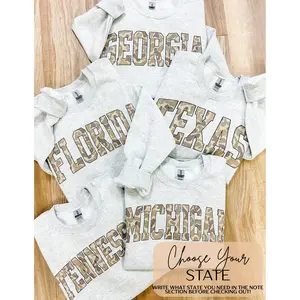 Choose Your State Camo Graphic Top