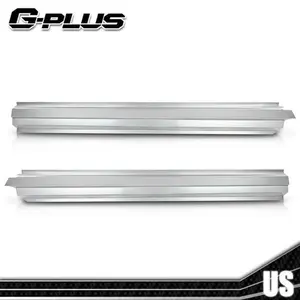 Fit For 14-16 Chevy Silverado GMC Sierra Crew Cab Left+Right Outer Rocker Panels G-PLUS