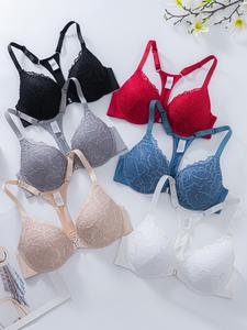 women's solid color lace push up bra, casual basic comfortable breathable bra for daily wear, women's lingerie for all seasons, underwear for women, clothing, bra pack, casual comfy bras, floral lace bra, womenswear