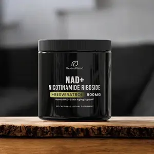 NAD+ Booster with Nicotinamide Riboside & Resveratrol 900mg Anti-Aging & Skin Support 80 Capsules