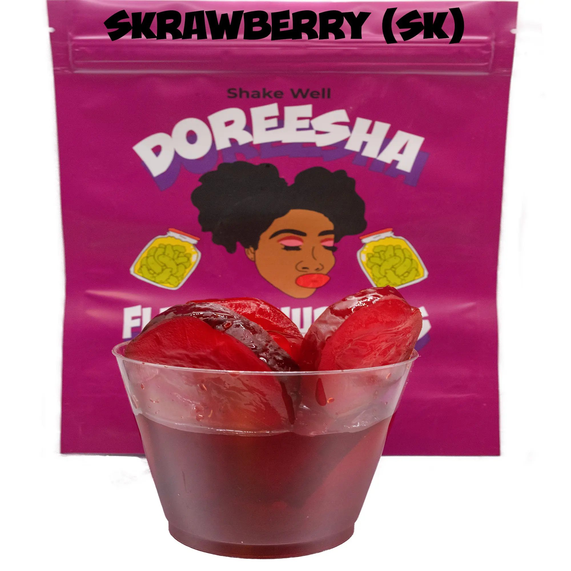 Doreesha FLAVAD 5 Bag Variety  Pack4 DREAMALICIOUS   - DP, bomba- bom Skrawberry Lemonade- SKL, Spicy Sunrise surprise, -SSS, Mystery Mix, MM.  this product smells and taste like vinegar. It’s sweet and sour.  This product does not taste like a pickle.
