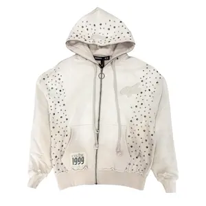 Hudson 637A Stones Studs Hoody