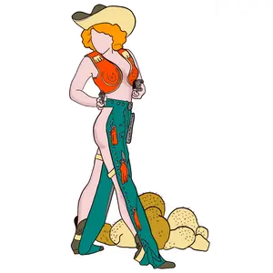 Ginger pin-up decal