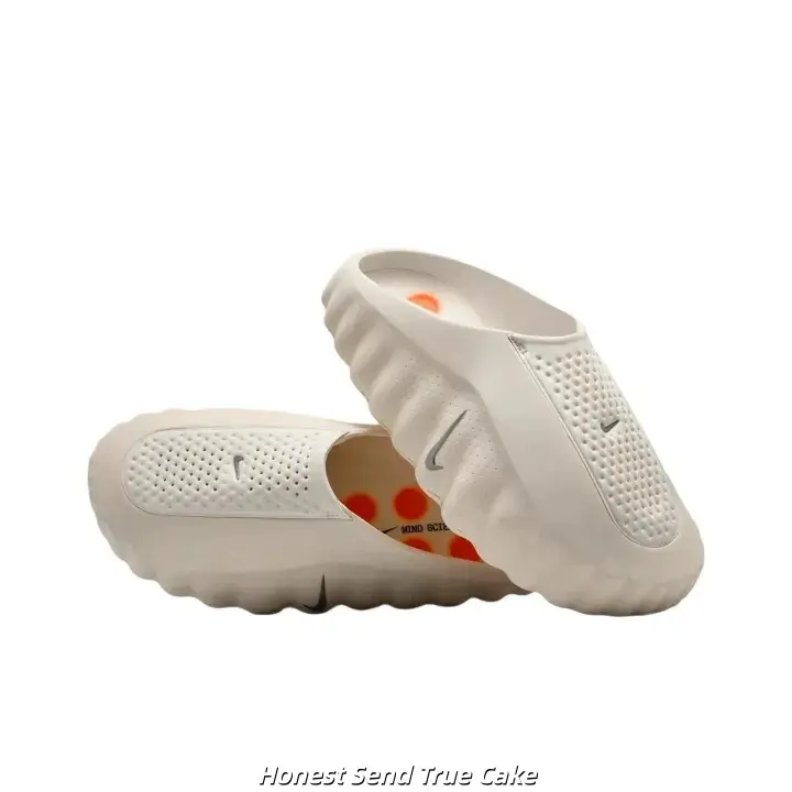 Brand New Sealed Original Box Unisex Light Gray EVA Slide Sandals Orange Dot Massage Non Slip Quick Dry Breathable Mesh Indoor Bathroom Beach Gym Casual Slip On Trainers