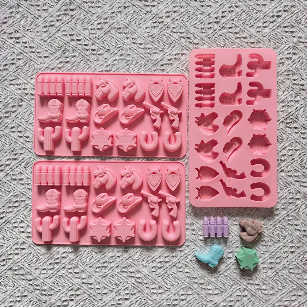3-Piece Shaped Silicone Chocolate Mold Set, 18-Cavity DIY Candy Pudding Cake Decorations, Baking Molds for Cookies & Desserts, Reusable Chocolate Mold, Bakery Molds