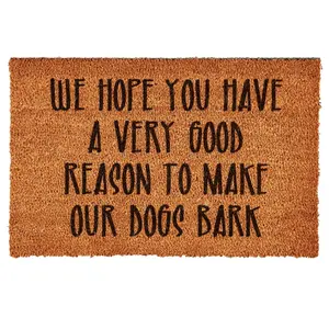 Evergreen Funny 16" x 28" Coir Door Mat