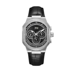 JBW Men's Orion Automatic Stainless Diamond Black Band Watch