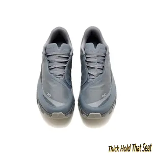 Slate Grey Cloud-Style Running Shoes – Breathable Mesh Upper, Signature Hollow-Out Midsole & Non-Slip Rubber Outsole, Unisex Lightweight Trainers for Daily Walks & Gym Sessions
