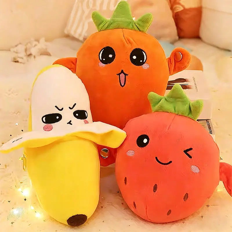 kawaii,plushies,small,,charm,,Unisex Banana-Shaped Fruit Stuffed Toy with Conductive Sensors, Cute Face, Safe Material, Body Induction & Music Notes - Early Educational Play Toy for Ages 3+ Toddler Gifts