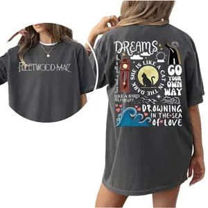 Fleetwood Mac 2 Sides T-Shirt, Vintage Rock Band Graphic Tee, Retro Band Style T-Shirt, Vintage Music Inspired Shirt