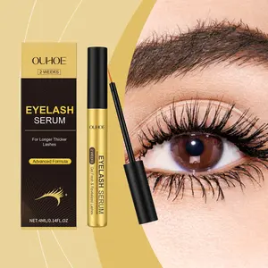 OUHOE Eyelash Growth Serum, Eyelash Lengthening Serum, Lash Enhancing Serum, Natural Curling Formula, Daily Care Root Treatment, Long-Lasting No Smudge, Essential Lashes Enhancer