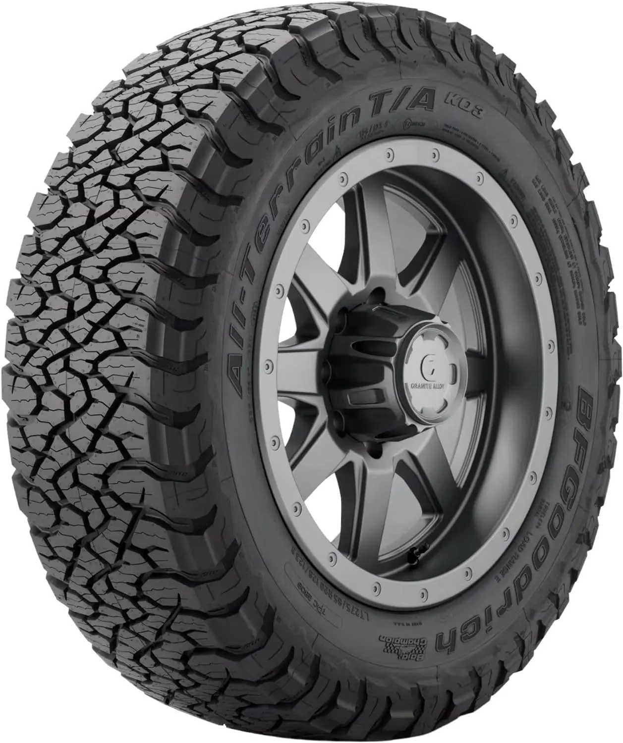 BFGoodrich All-Terrain T/A KO3 Car Tire for Light Trucks, SUVs, and Crossovers, LT275/65R20/E 126/123S LRE