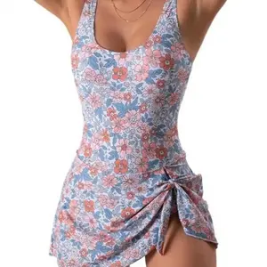 Spring Beach Essential! 2026 New Women’s One-Piece Swim Dress ,One Piece Swimdress Swimsuits for Women Tummy Control Swim Dresses Skirt Bathing Suit, Tummy Control Slimming Fit , Ideal for Spring Break Getaways & Coastal Trips