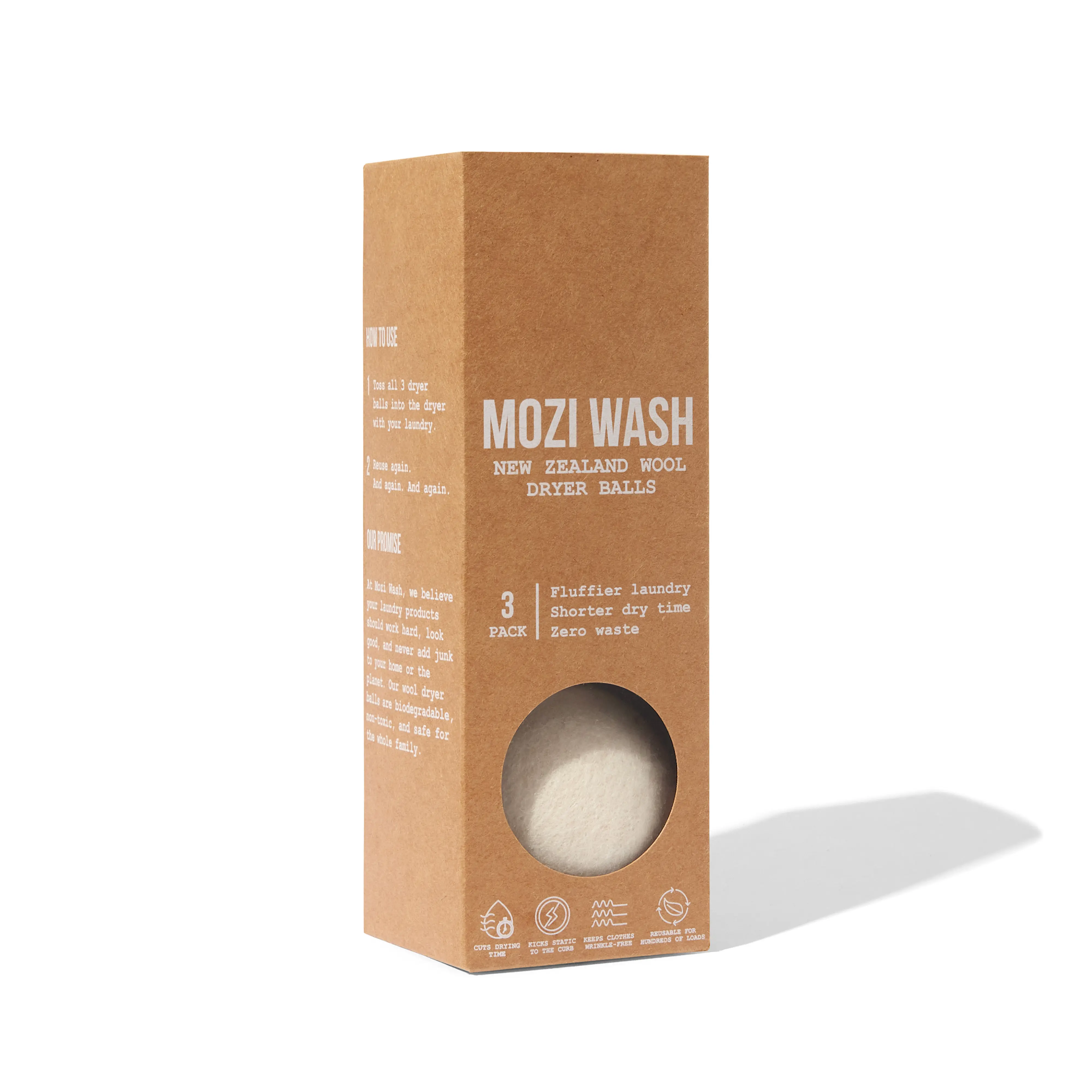Mozi Wash 100% New Zealand Wool Dryer Balls Mozi Wash 100% New Zealand Wool Dryer Balls