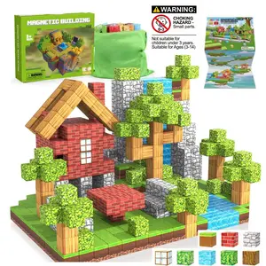 3D Magnetic Building Blocks | STEM Montessori Sensory Toys for Kids 3+ | Safe Magnetic Tiles | Ideal Gift for Boys Girls