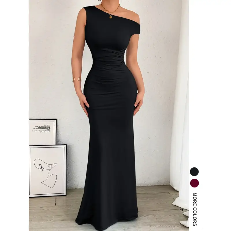 green emerald velvet dress Chocolate Brown Denim A-Line Bow Mini Kapri Dress S main image 0