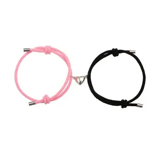 His & Hers Magnetic Love Bracelets-Romantic Couples Gift Tie Knot Cuff