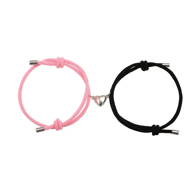His & Hers Magnetic Love Bracelets-Romantic Couples Gift Tie Knot Cuff