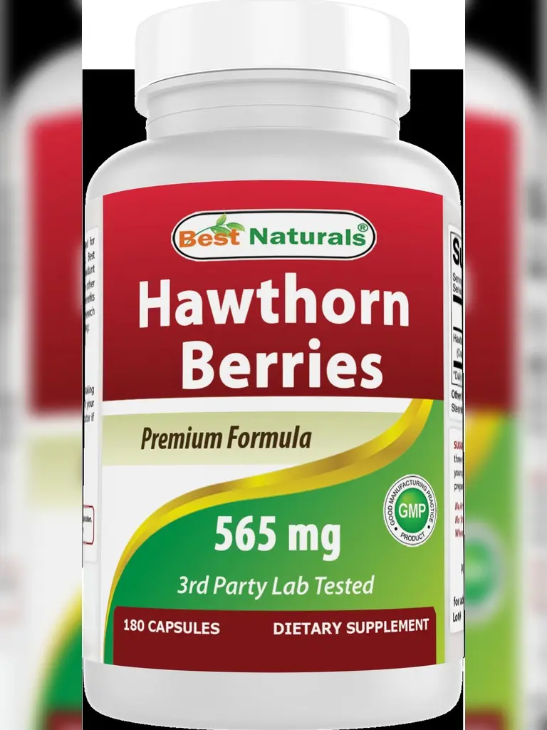 Best Naturals Hawthorn Berry 565 mg 180 Capsules