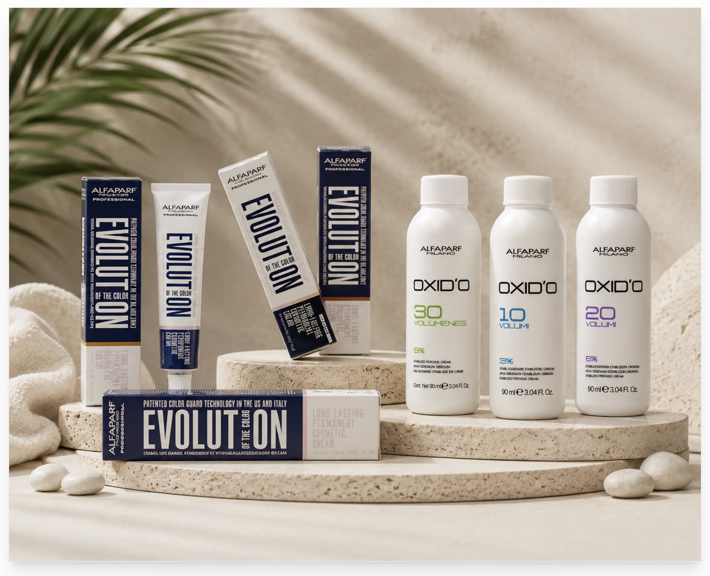 Alfaparf Evolution Hair Color And Peroxide KIT , At-Home Dyeing Hair Kit with Hyaluronic Acid for a Saturated, Youthful Look, PPD-Free Formula, Moisturizing, At-Home Hair Color