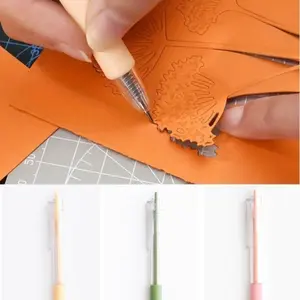 3 Pcs Retractable Utility Knife Pen, Metal Head, Non-Slip Silicone Grip, Precision Crafted Art Tool for School, Home, Office, DIY Projects, Office Gadgets