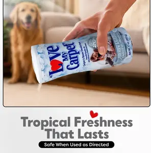 Love My Carpet Freshener Powder 17oz | Allergen Reducer & Fresh Linen Scent | Carpet Deodorizer Odor Eliminator | Pet Smell Remover Deep Cleaning Vacuum Powder 17 oz each, Pack of 3 to 6