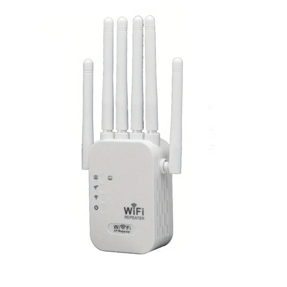 Wireless Network Extender 1200mbps Dual Band WiFi Signal Booster, Covers 8,000 Sq Ft, Supports 45 Devices, Home Repeater WiFi Range Extender with Ethernet Port WiFi Extenders Signal Booster for Home
