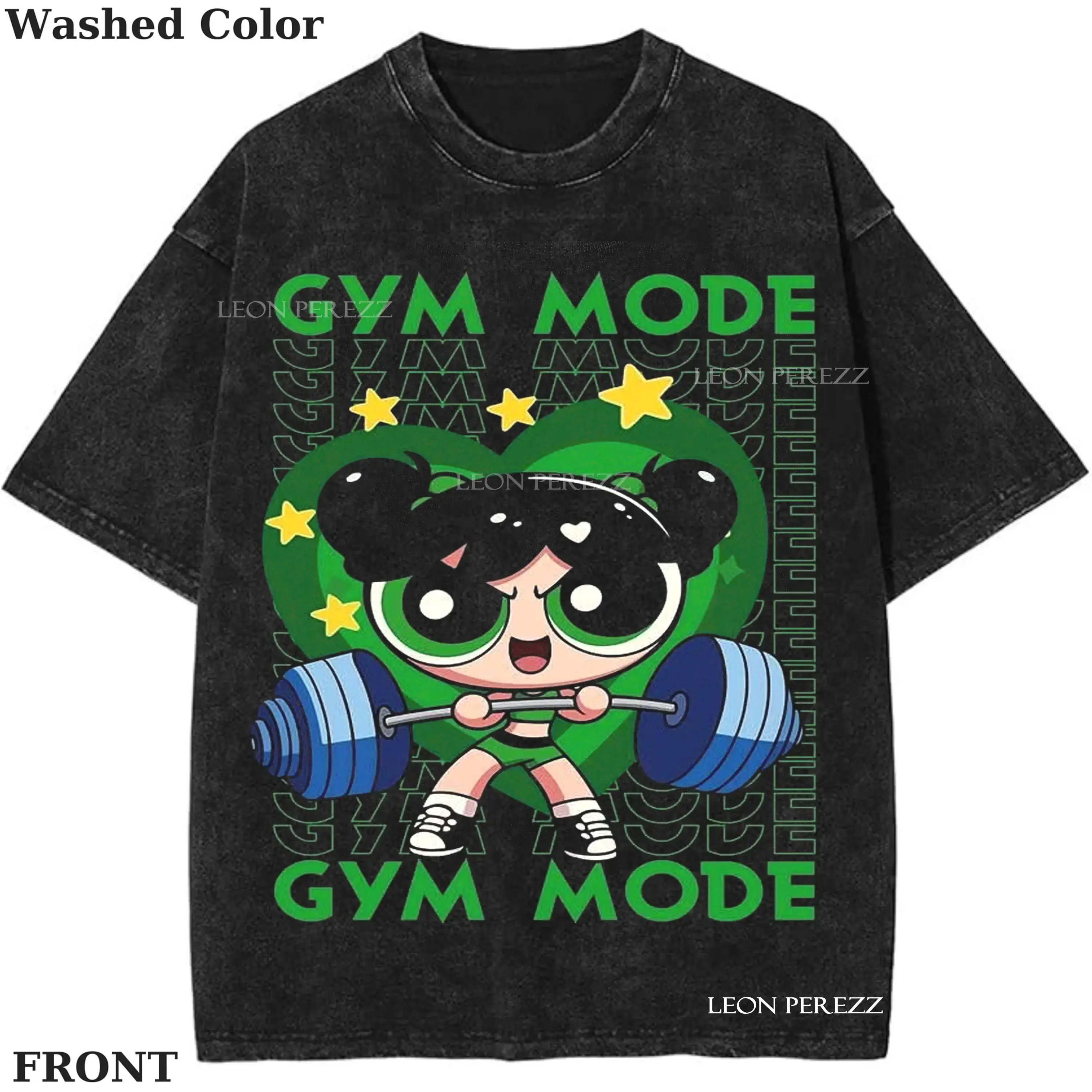Vintage Gym Mode Power-Girl T-Shirt, Unisex Apparel, Graphic Tee, Anime Gym Shirt, Animation Graphic Tees, Gym Shirt, Unisex T-Shirt