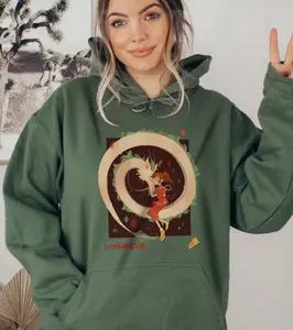 Spirited Away Love Hoodie, Anime Hoodie Featuring Chihiro and Haku from Studio Ghibli Shirts, Howls Moving Castle Shirts, Studio Ghibli Anime Shirts