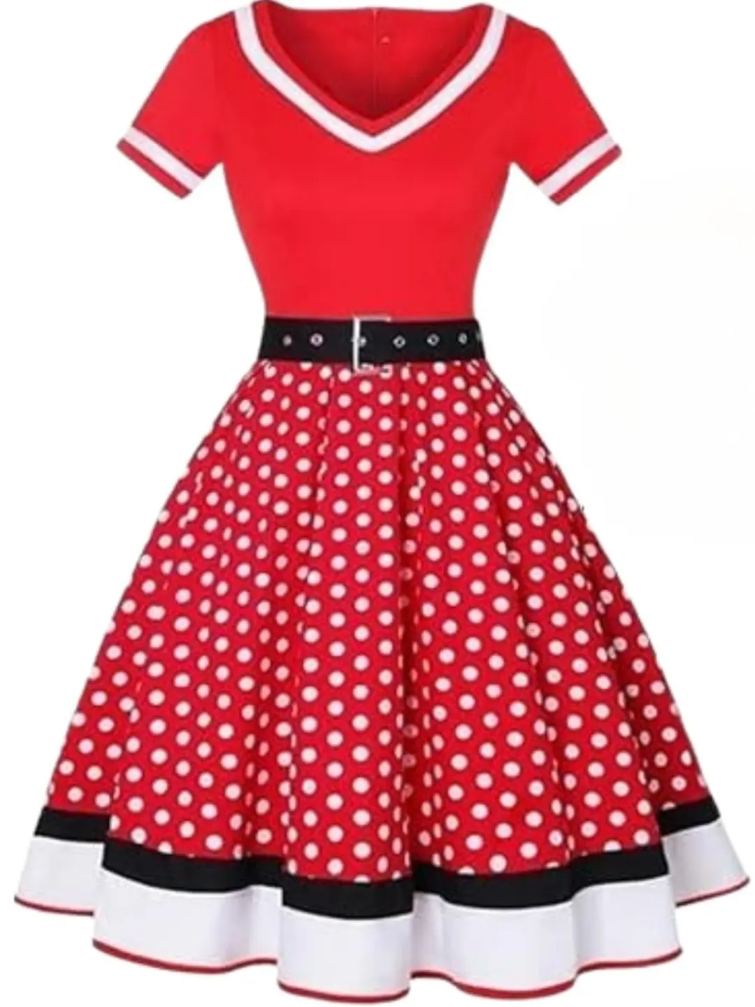 Female Adult 50s Fancy Dress Polka Dots 1950s Vintage Costumes