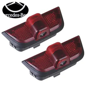 2Pcs LED Car Door Welcome Projector Logo Light, Custom Ghost Shadow Courtesy Lamp for Mercedes Benz C CLASS (W201/W202/W203/W204) - Ideal Gift for Mercedes Owners, Compatible with Door Lights, Plug-and-Play Design, Upgrades Car Aesthetic Instantly