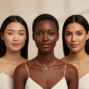 Initial Letter Necklace - Gold or Silver - Premiun Stainless Steel