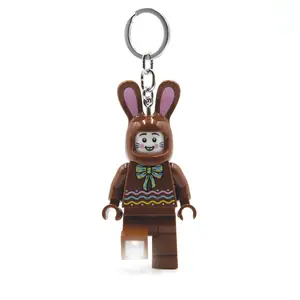 LEGO Minifigures Keychain Light - Chocolate Bunny (KE180H), bag charm with LED light