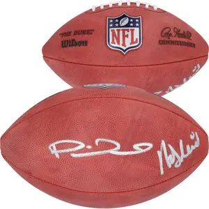 Andy Reid and Patrick Mahomes Kansas City Chiefs Autographed Duke Full Color Football - Fanatics Authentic Certified