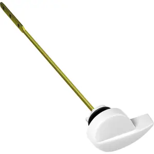 Toilet Handle Lever Replacement Side Mount Toilet Tank Lever Fits Most Toilet Tanks Efficient Easy to Install Toilet Flusher Replacement White Finish