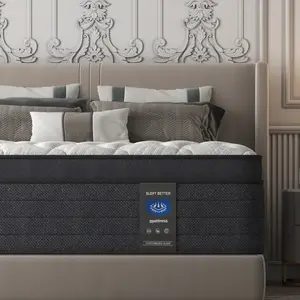 12 inch Twin Full Queen King Pillow Top Mattress , Memory Foam Individual Pocket Springs Mattress in a Box,Medium Firm,Perfect for Side Sleepers,  Breathable and Ergonomic Design ,  Back Relief Edge Support CertiPUR-US