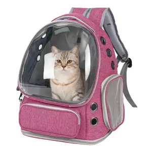 Capsule Pet Carrier Backpack for Puppy & Cat, Airline Approved Pet Travel Bag, Transparent Space Capsule Carrier with Ventilation, Shockproof & Breathable Pet Backpack, Soft Cushion Pet Carrier for Hiking, Walking, Travel, Outdoor, DealsforYourDays