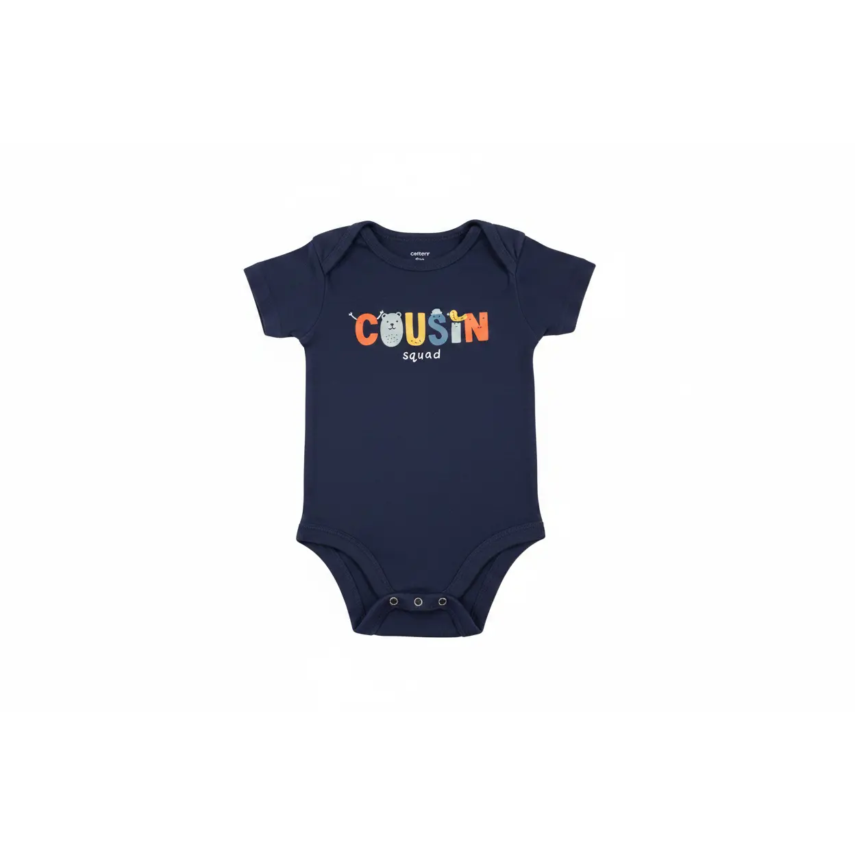 Carter's Cousin Squad Baby Onesie – Size 0-3 Months (Gently Used)