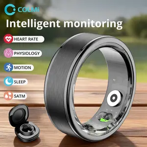 COLMI  R03 Smart Ring, Fitness Tracker, Wearable Fitness Trackers, Blood Oxygen and Pressure Monitoring, Sleep and Step Tracking, Compatible with Android and iPhone, 5ATM Waterproof, Rose Gold