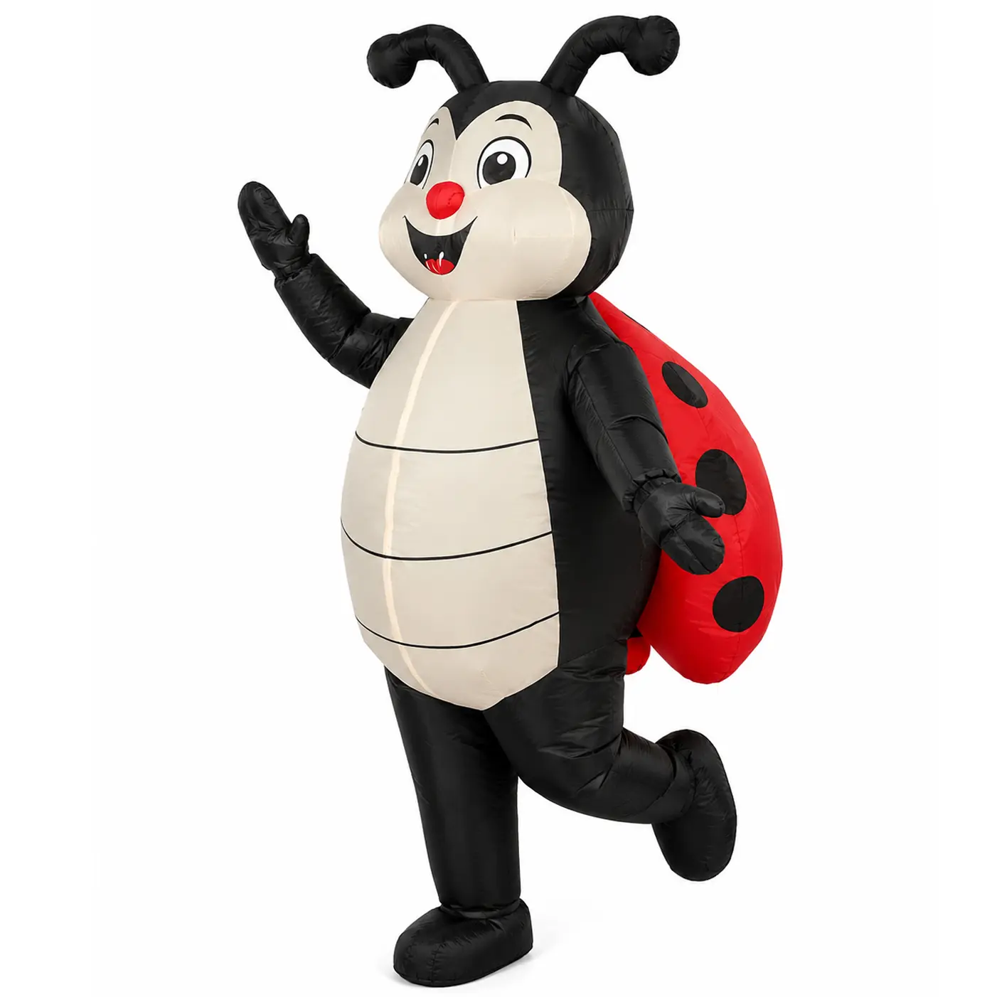 Inflatable Ladybug Costume Adult Blow Up Funny Full Body Ladybird Suit for Halloween Party Cosplay & Festivals