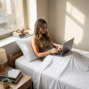 CGK | Dorm Room Sheet Set – Twin XL 3 Piece Sheet Set, Easily Fits 8-16 Inch Mattresses - Ultra Soft Wrinkle & Fade Resistant Fabric