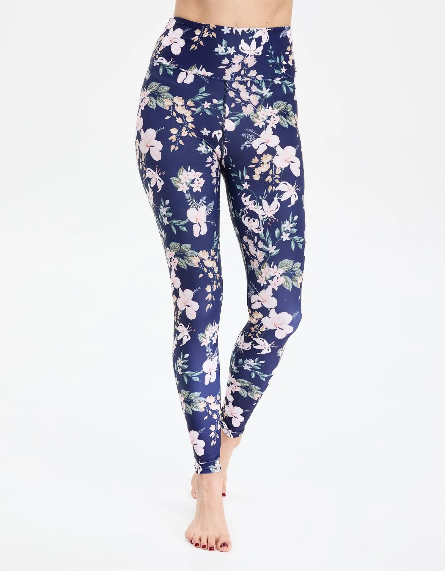 Women's UPF 50+ Swim Leggings, High Rise Full-Length Breathable Sporty Bottoms, Chlorine and Saltwater Resistant for Beach & Pool, Soft Leggings, Elastic Waist Leggings