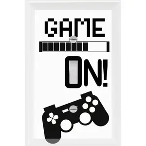 GAME ON! Light Switch Cover, Video Gamer Novelty Gift