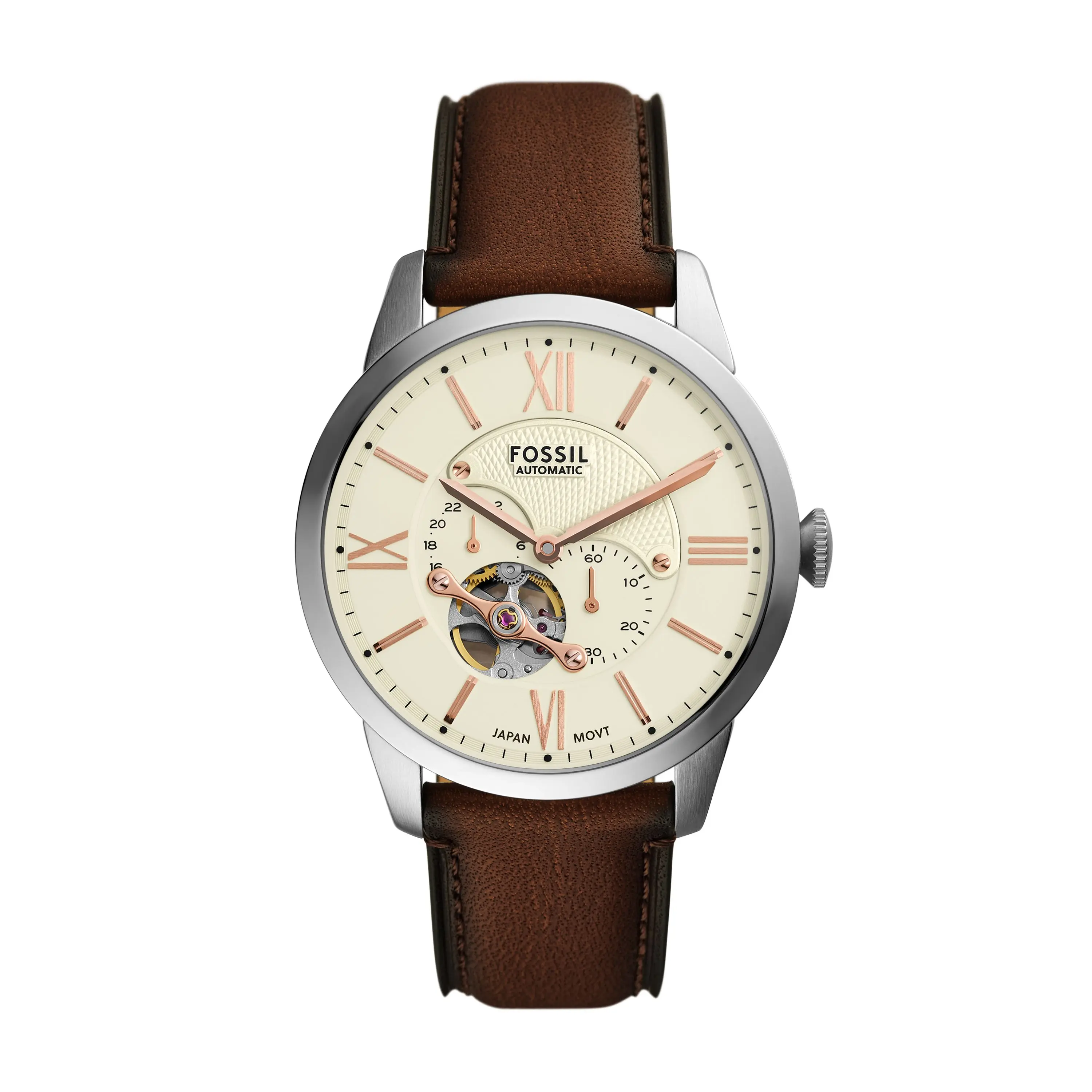 Fossil Men's Townsman 44mm Automatic, Stainless Steel Watch