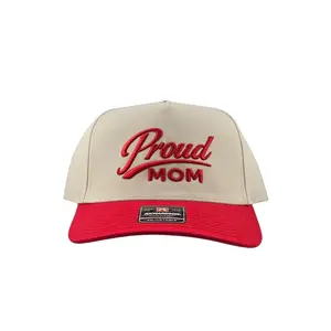 Proud Mom, 3d Puff Embroidered Richardson 323FPC Snapback Hat