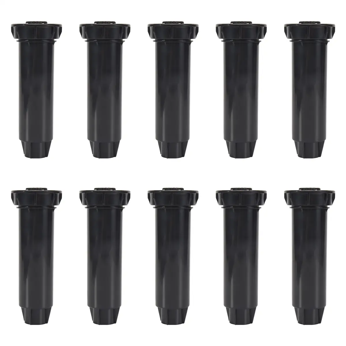 10-Pack Garden Pop-Up Sprinklers, 15x1.94cm Atomizing Nozzles, 360° Adjustable, Adjustable Arc, Consistent Rotation Speed, 0.4-1.5 m3/h Flow Rate, Easy Fine Spray Tuning, for Green Belt Irrigation (Household Appliance Parts & Accessories)